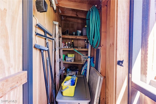 view of storage room