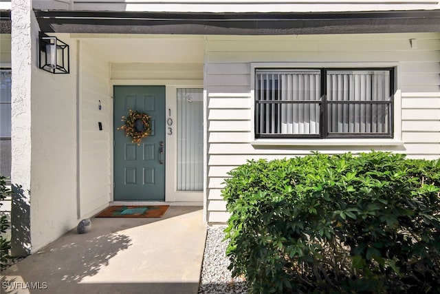 view of entrance to property