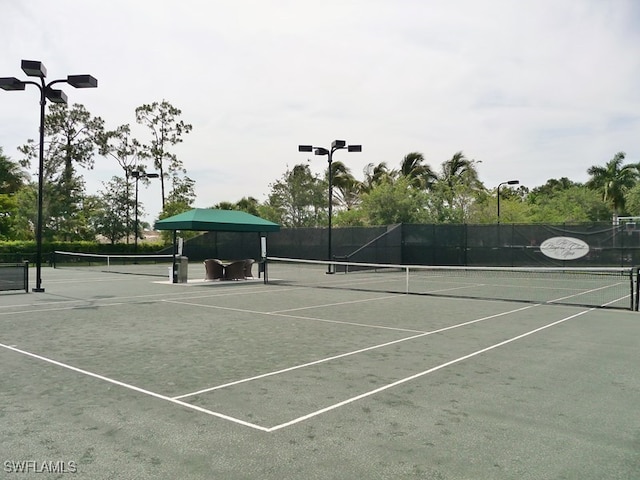 view of tennis court