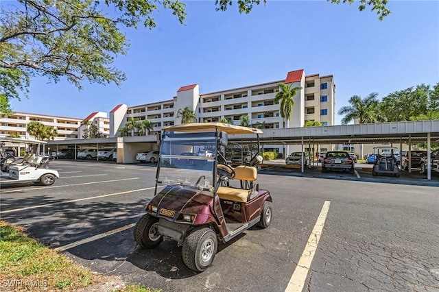 view of vehicle parking