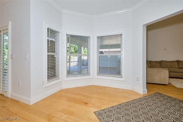 interior space featuring plenty of natural light and wood-type flooring