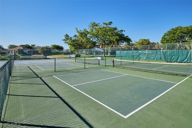 view of tennis court