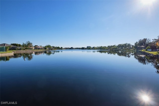 property view of water