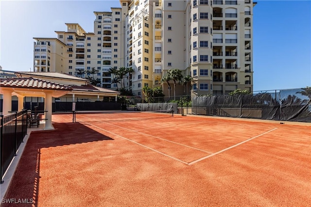 view of sport court