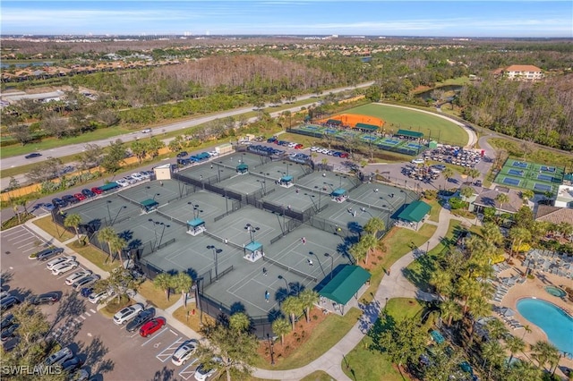 birds eye view of property