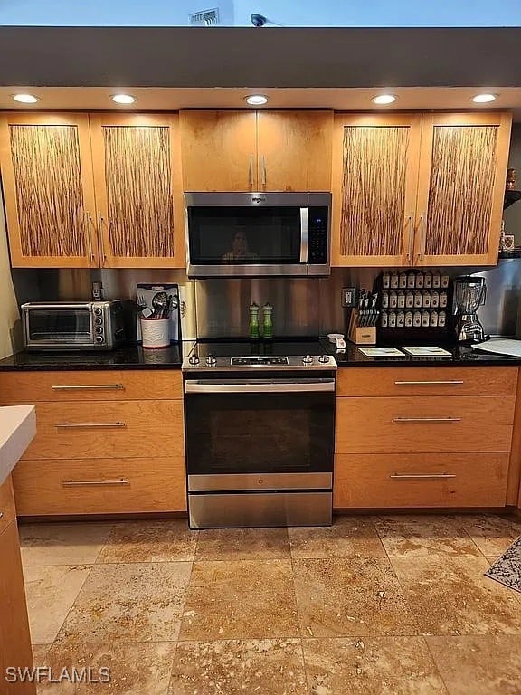 kitchen featuring appliances with stainless steel finishes