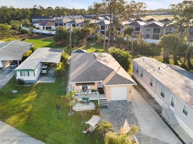 birds eye view of property