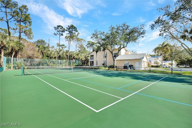 view of sport court