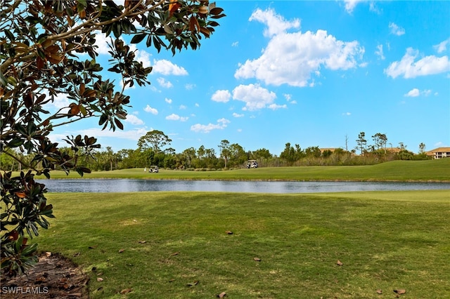 view of water feature