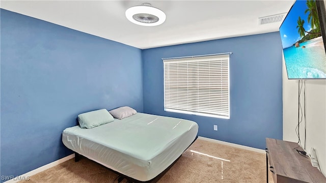 bedroom featuring carpet flooring