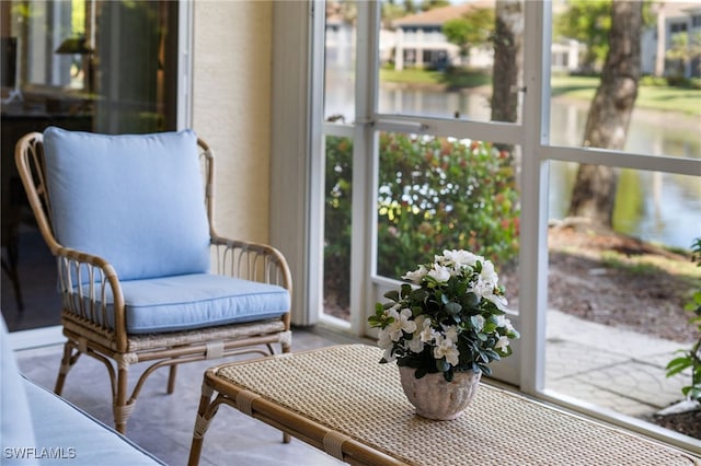 view of sunroom