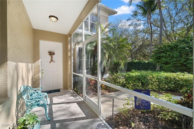 view of sunroom / solarium