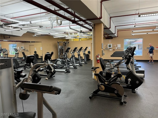 view of exercise room