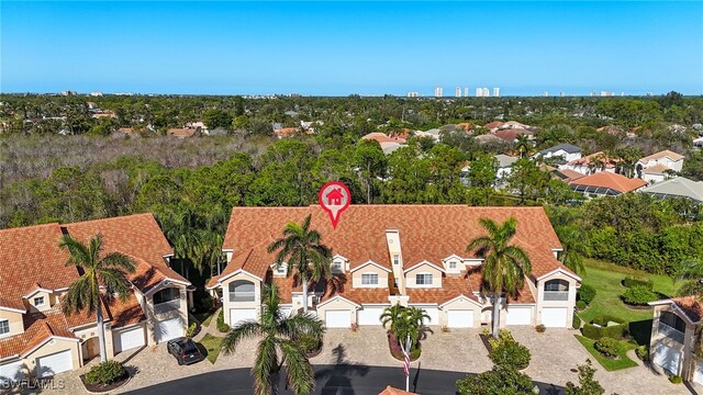 birds eye view of property