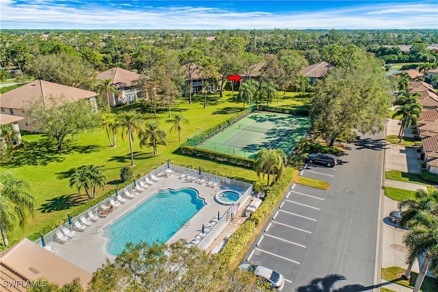 birds eye view of property