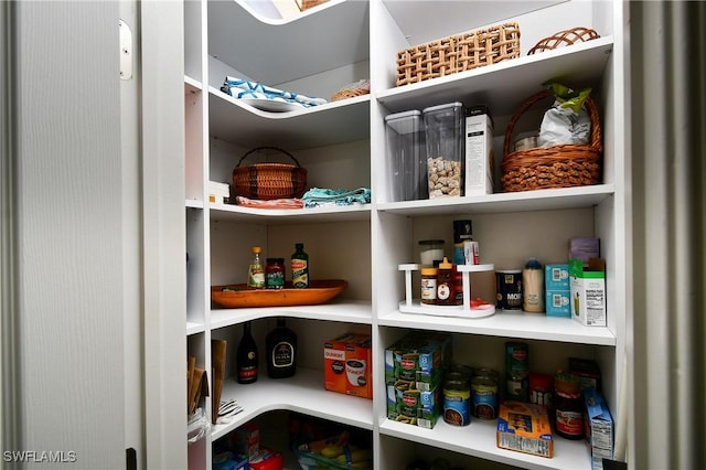 view of pantry