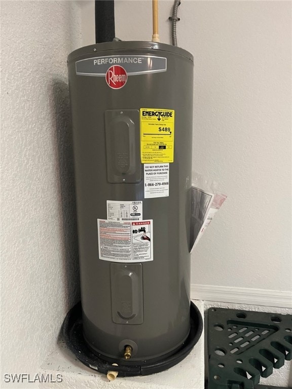 utilities featuring water heater