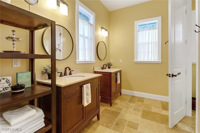 bathroom with vanity