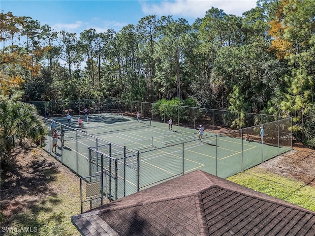 view of sport court