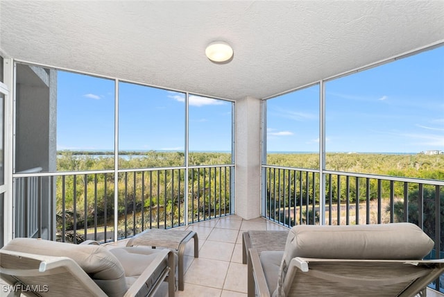 view of sunroom