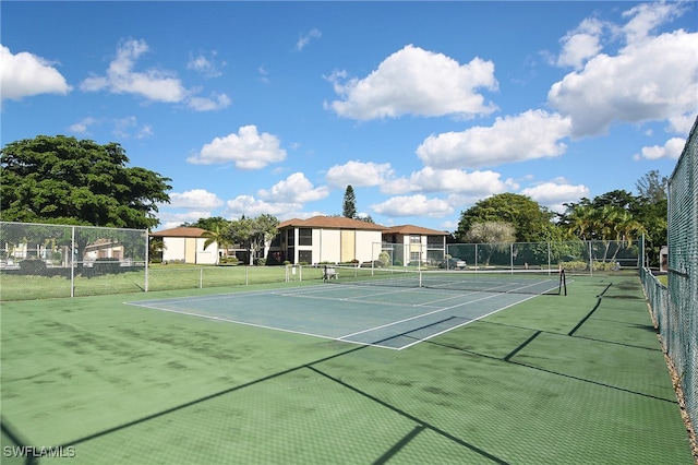 view of tennis court