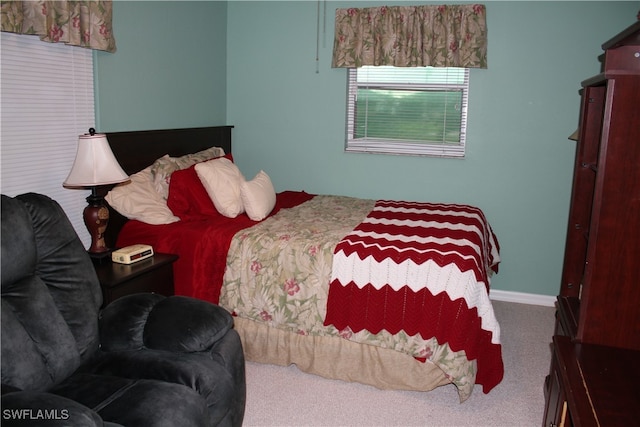 bedroom featuring carpet floors