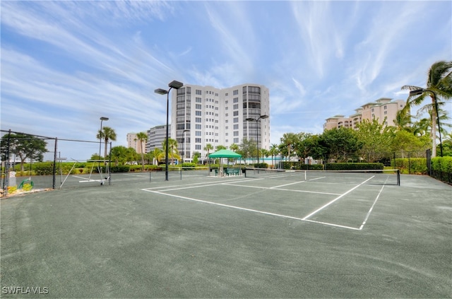 view of tennis court