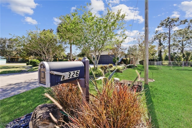 exterior space with a lawn