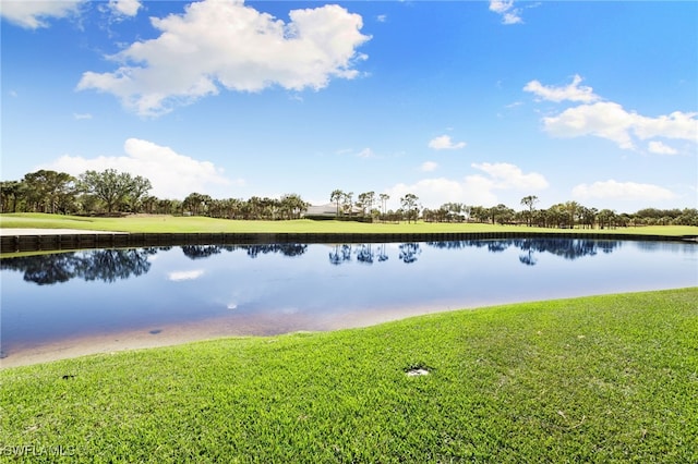 property view of water