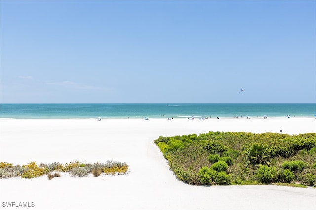 water view with a beach view