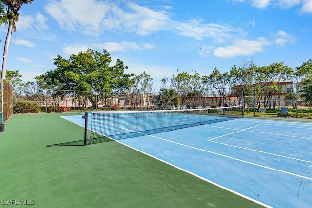 view of tennis court