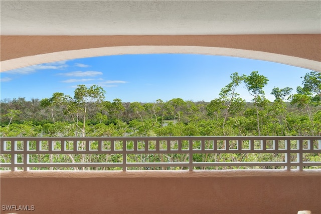 view of balcony