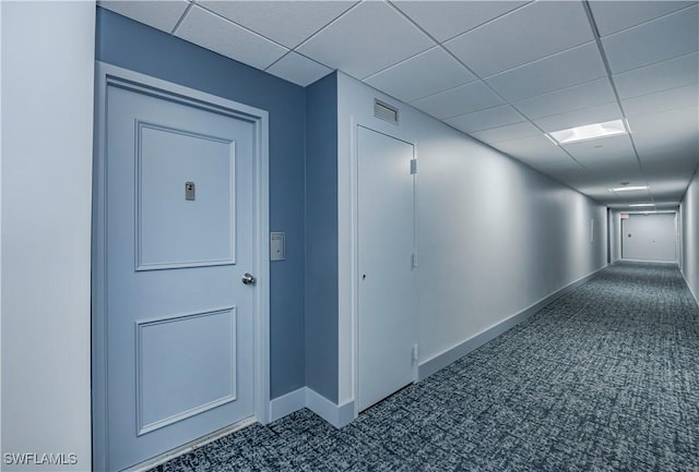 58 N Collier Blvd Unit 2010, Marco Island, FL 34145 - hall featuring carpet floors and a drop ceiling
