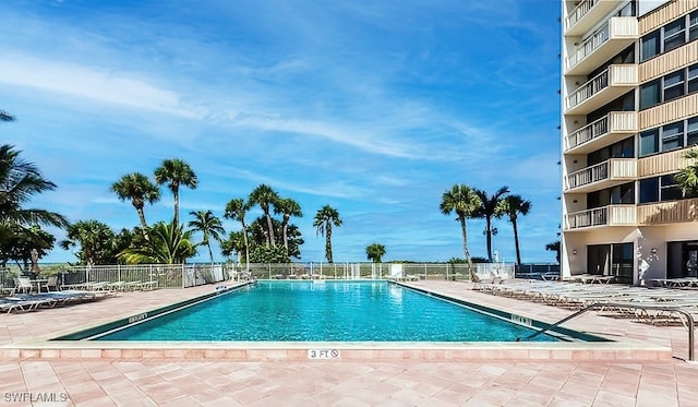 view of pool