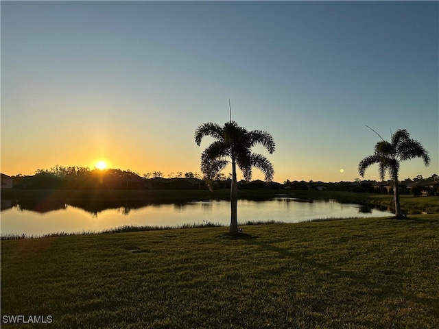 view of water feature