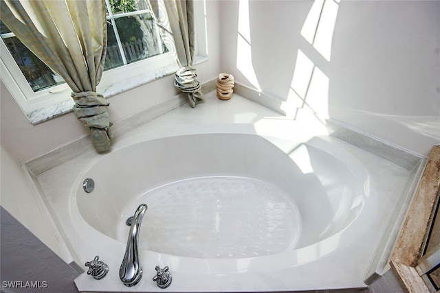 room details with a tub