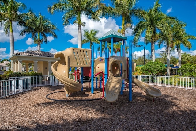 view of jungle gym