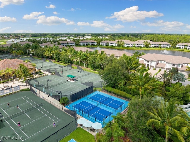 bird's eye view with a residential view