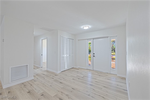 entryway featuring light wood-type flooring