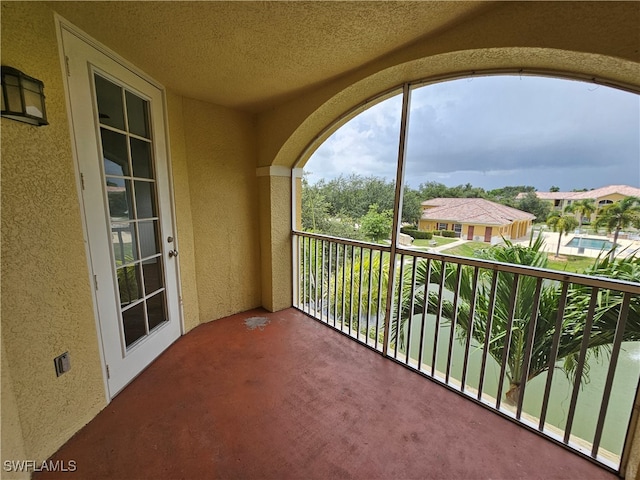 view of balcony