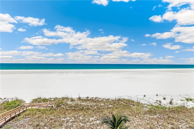 water view featuring a view of the beach