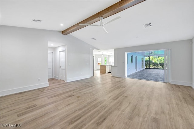 381 Norwood Ct, Fort Myers, FL 33919 - unfurnished living room featuring a ceiling fan, plenty of natural light, light wood finished floors, baseboards, and recessed lighting
