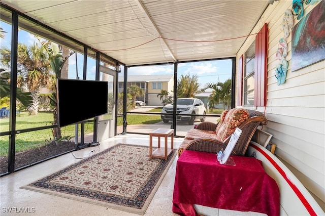 view of sunroom / solarium