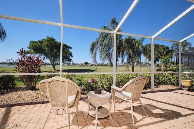 view of sunroom