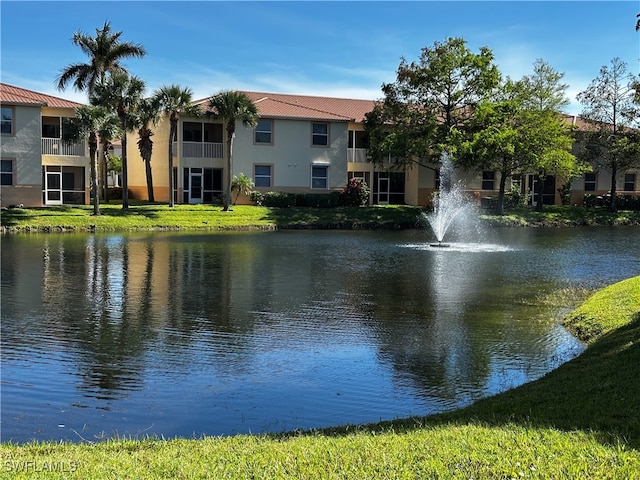 view of water feature