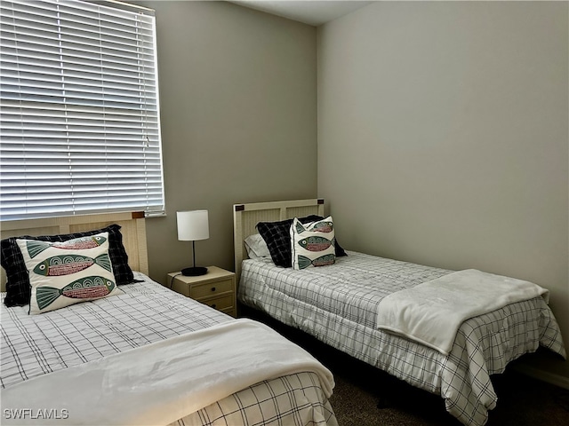 bedroom with carpet floors