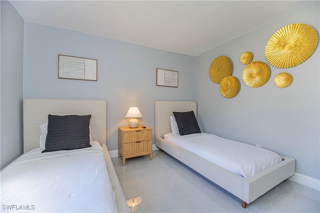 view of tiled bedroom