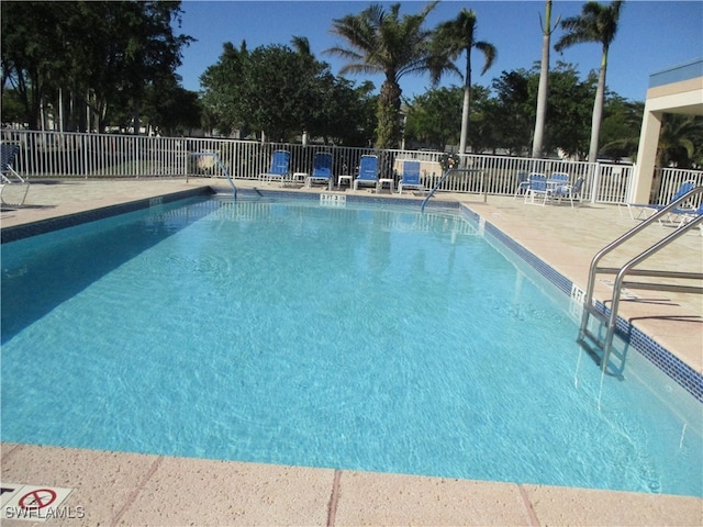 view of pool with a patio