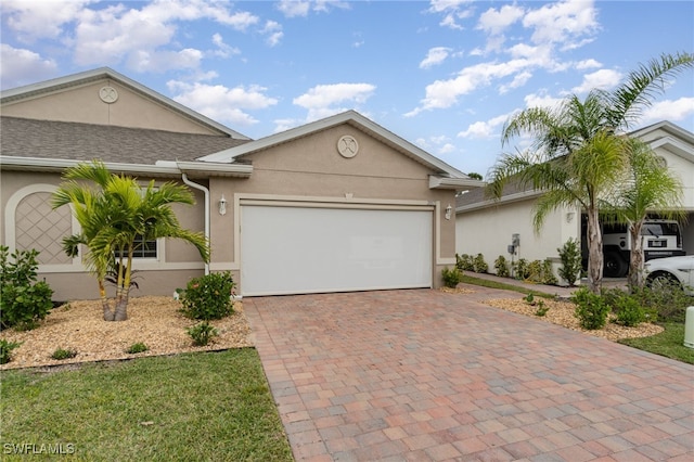 view of front of house featuring a garage