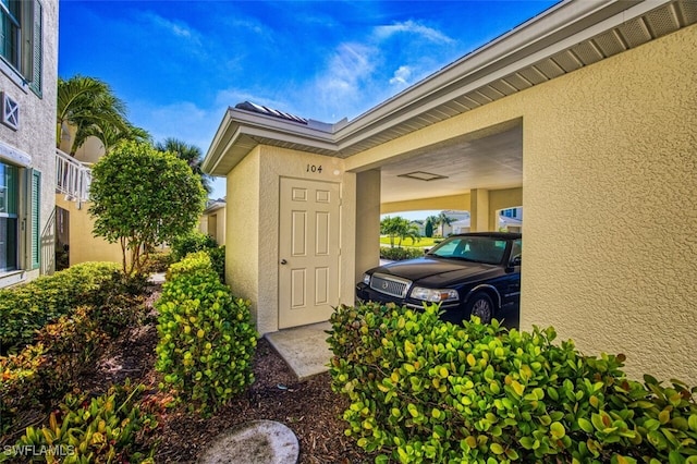 view of entrance to property